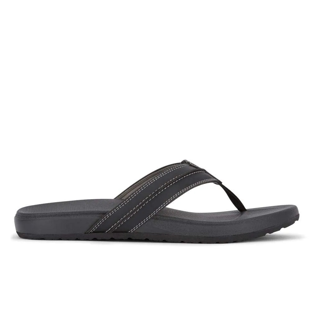 DOCKERS Mens Freddy Casual Flip-Flop Sandal Shoe, Black, 10 M