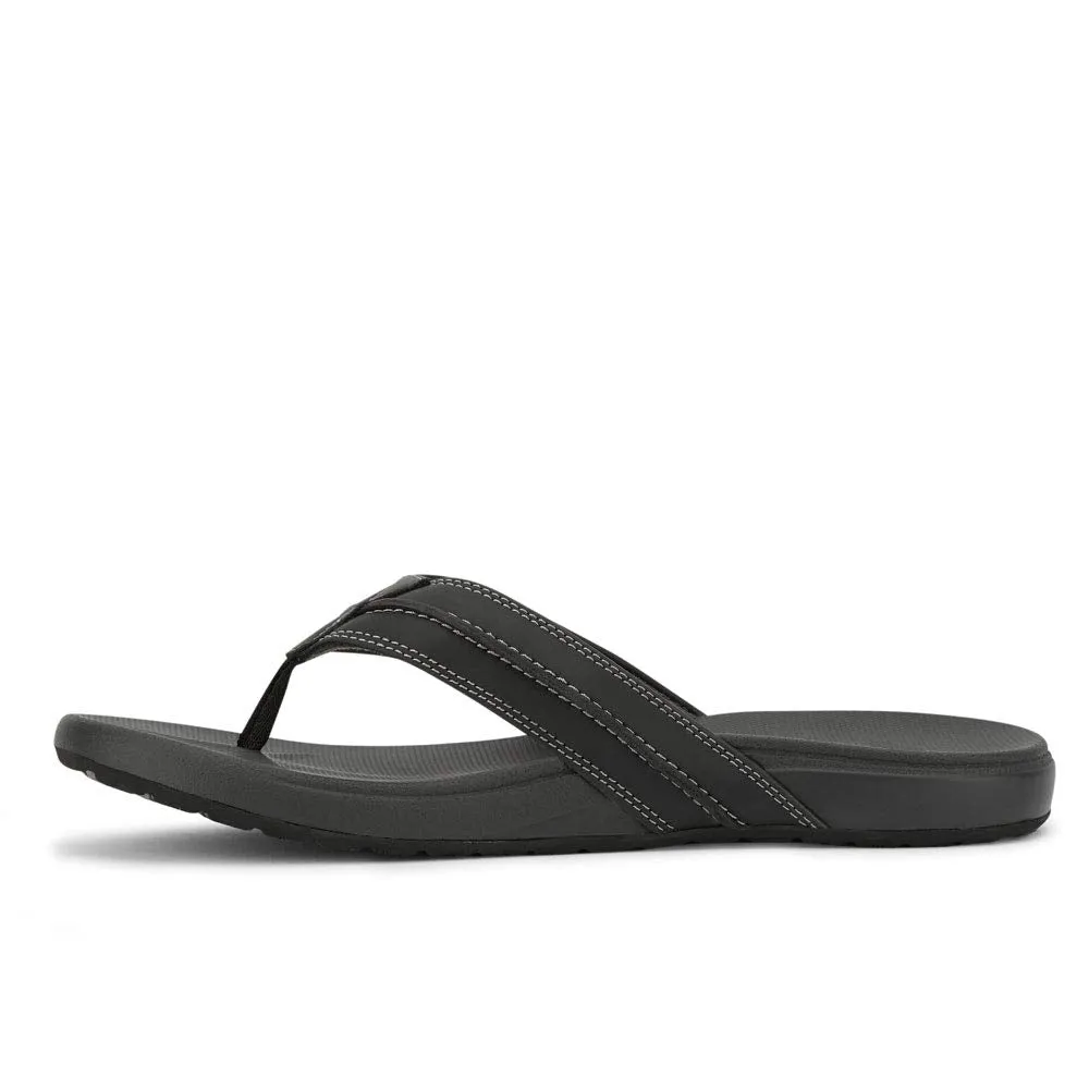 DOCKERS Mens Freddy Casual Flip-Flop Sandal Shoe, Black, 10 M