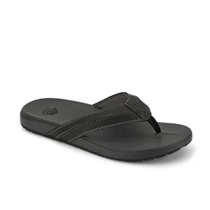 DOCKERS Mens Freddy Casual Flip-Flop Sandal Shoe, Black, 11 M