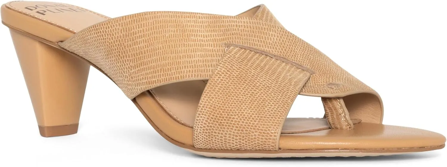 Donald Pliner AYLLY Slip-On Dress Sandals 2.5” Heel Slip-On Heeled Sandals for Women, Crisscross Upper, Memory Foam Insole, Summer Heels, Comfortable Heels for Women