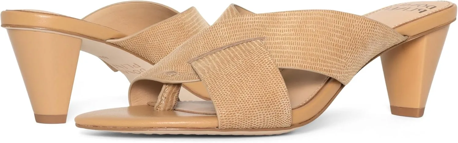 Donald Pliner AYLLY Slip-On Dress Sandals 2.5” Heel Slip-On Heeled Sandals for Women, Crisscross Upper, Memory Foam Insole, Summer Heels, Comfortable Heels for Women