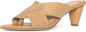Donald Pliner AYLLY Slip-On Dress Sandals 2.5” Heel Slip-On Heeled Sandals for Women, Crisscross Upper, Memory Foam Insole, Summer Heels, Comfortable Heels for Women