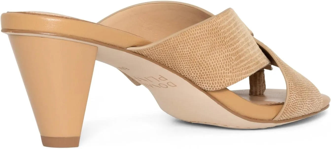 Donald Pliner AYLLY Slip-On Dress Sandals 2.5” Heel Slip-On Heeled Sandals for Women, Crisscross Upper, Memory Foam Insole, Summer Heels, Comfortable Heels for Women