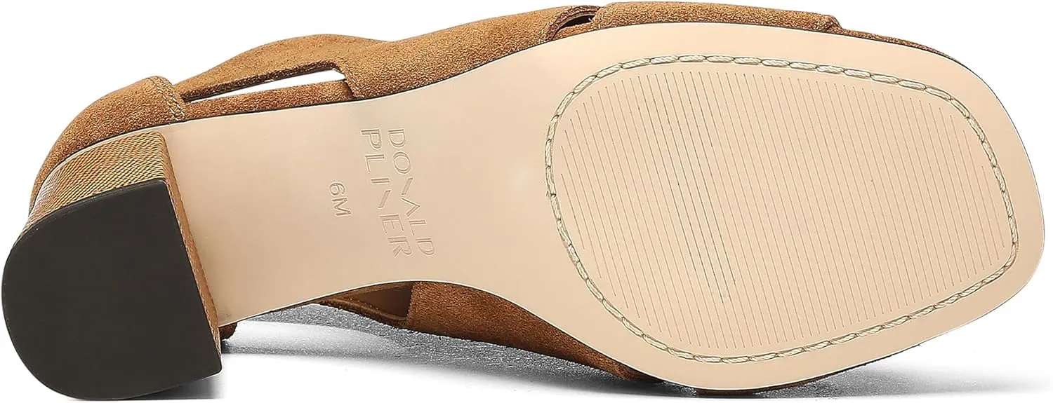 Donald Pliner Women's PERRA Heeled Sandal - Comfortable & Stylish Peep Toe Sandal, Ideal for Work, Parties & Casual Wear