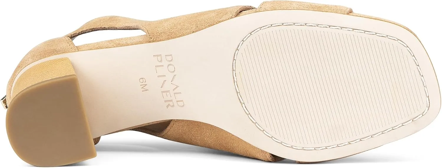 Donald Pliner Women's PERRA Heeled Sandal - Comfortable & Stylish Peep Toe Sandal, Ideal for Work, Parties & Casual Wear