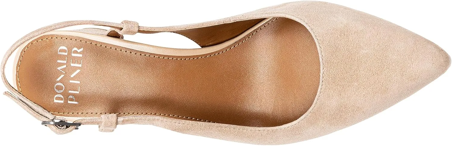 Donald Pliner Women’s SHANIE Slingback Pump Heel, 2" Block Heel Shoes for Comfort, Women’s Heels with Padded Insole