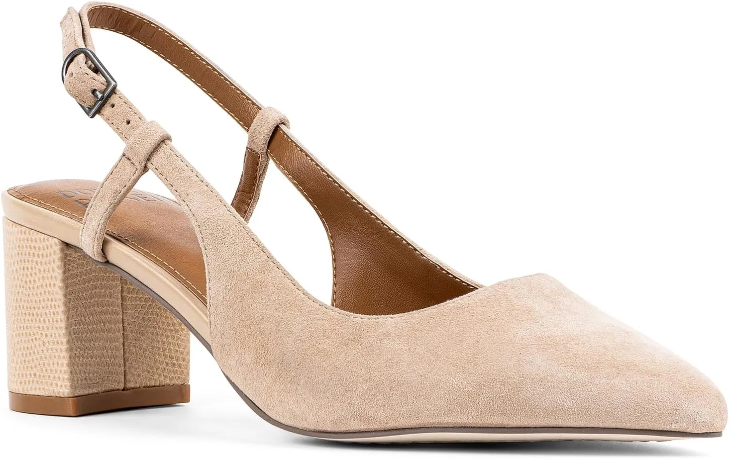Donald Pliner Women’s SHANIE Slingback Pump Heel, 2" Block Heel Shoes for Comfort, Women’s Heels with Padded Insole