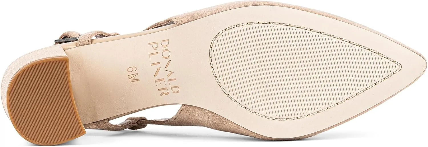 Donald Pliner Women’s SHANIE Slingback Pump Heel, 2" Block Heel Shoes for Comfort, Women’s Heels with Padded Insole