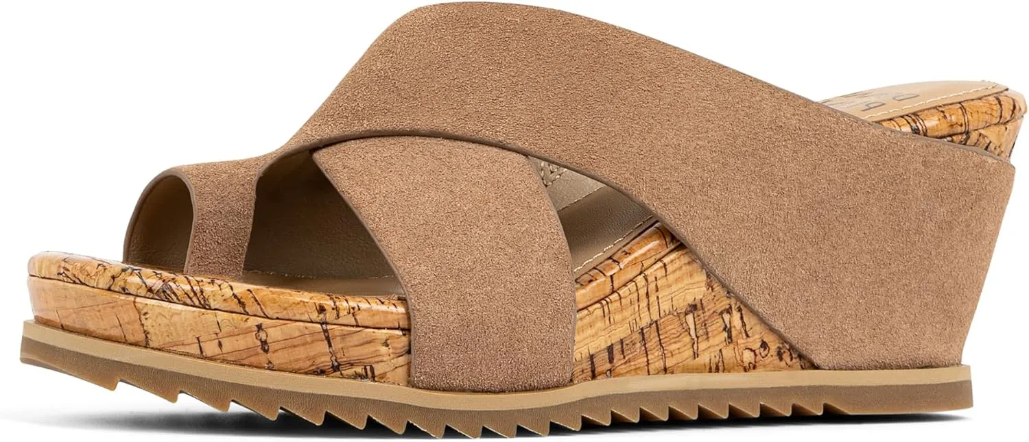 Donald Pliner Women's SISU Wedge Sandals, Comfortable Sandals, Women’s Sandals, Platform Sandals, 2.5-Inch Heel, Heeled Sandal, Toe-Ring Sandal