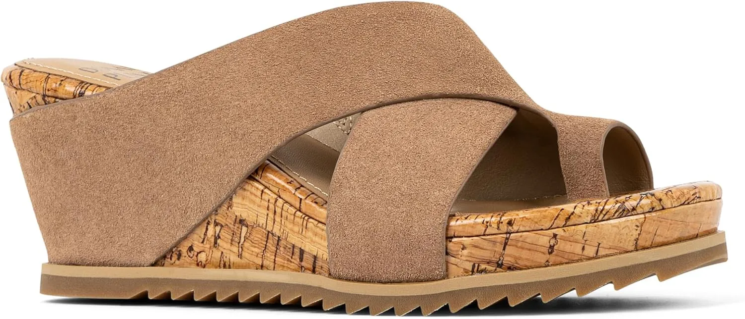 Donald Pliner Women's SISU Wedge Sandals, Comfortable Sandals, Women’s Sandals, Platform Sandals, 2.5-Inch Heel, Heeled Sandal, Toe-Ring Sandal