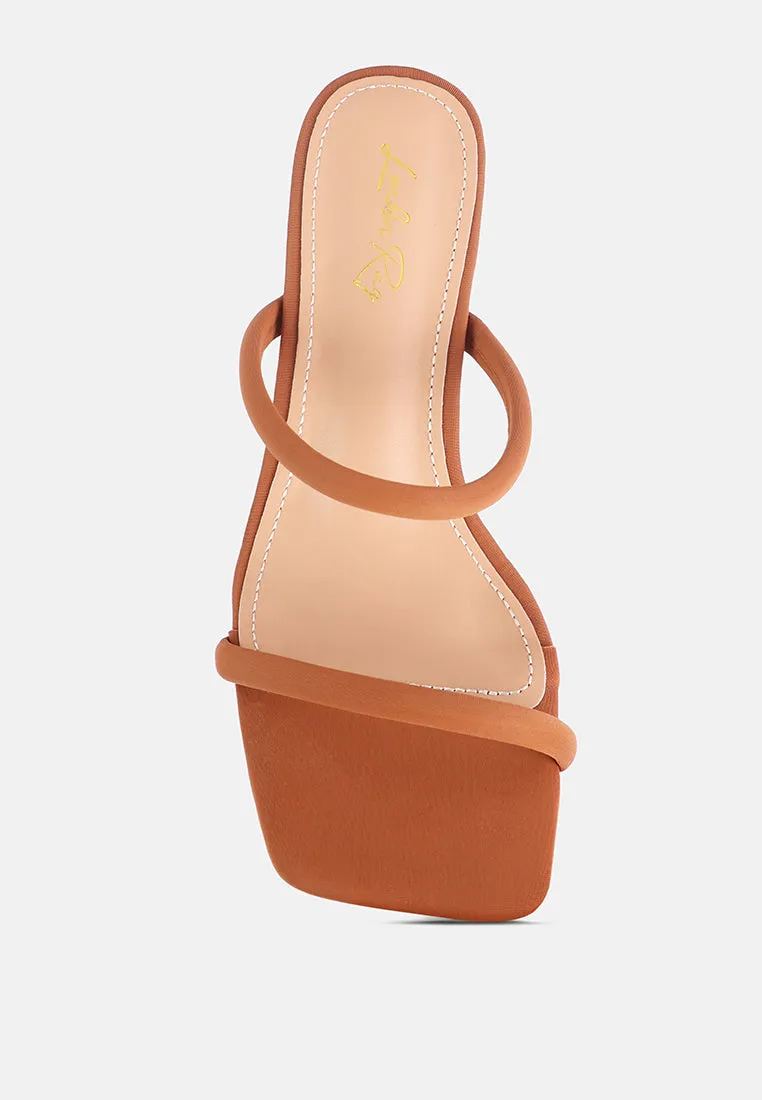 Downtown Double Strap Fantasy Heel Sandals By Ruw