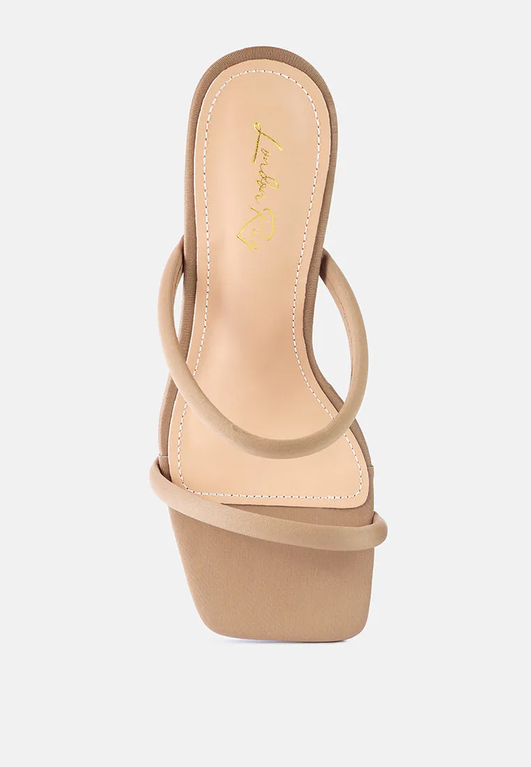 Downtown Double Strap Fantasy Heel Sandals By Ruw