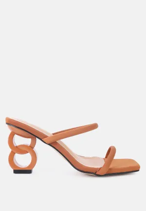 Downtown Double Strap Fantasy Heel Sandals By Ruw