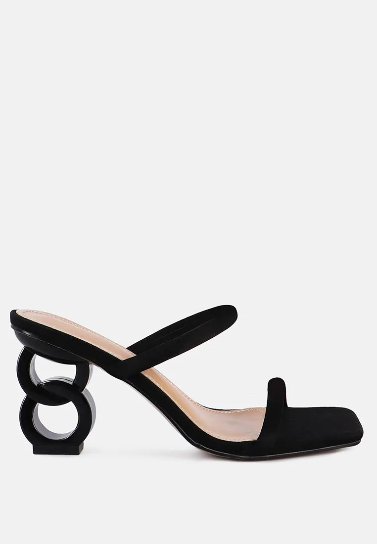 Downtown Double Strap Fantasy Heel Sandals By Ruw
