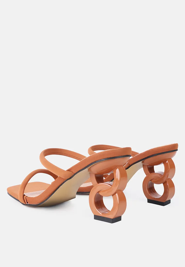 Downtown Double Strap Fantasy Heel Sandals By Ruw