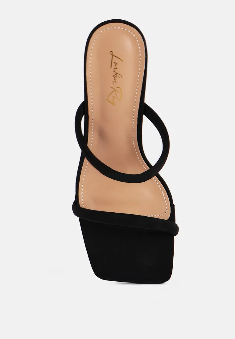 Downtown Double Strap Fantasy Heel Sandals By Ruw