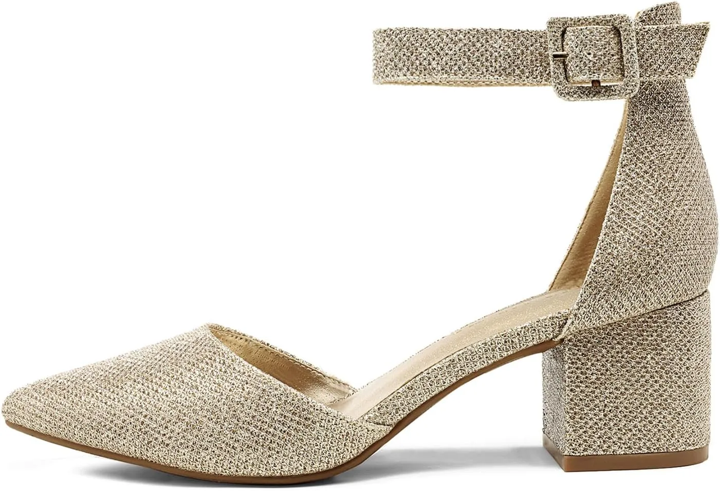 DREAM PAIRS Women's Low Heel Pump Shoes