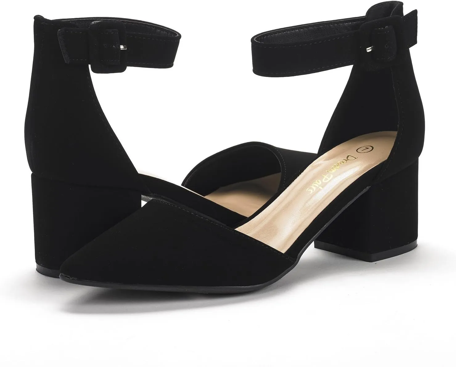 DREAM PAIRS Women's Low Heel Pump Shoes