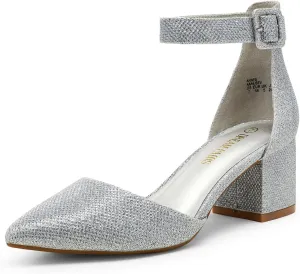 DREAM PAIRS Women's Low Heel Pump Shoes