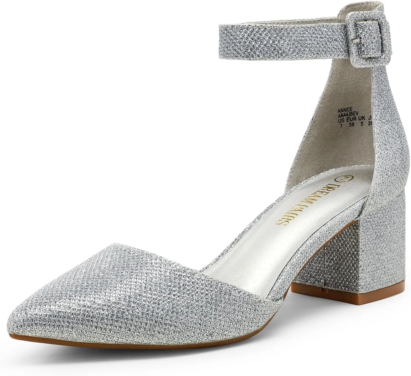DREAM PAIRS Women's Low Heel Pump Shoes