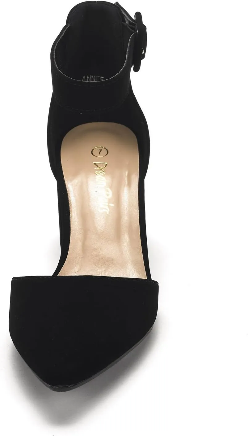 DREAM PAIRS Women's Low Heel Pump Shoes