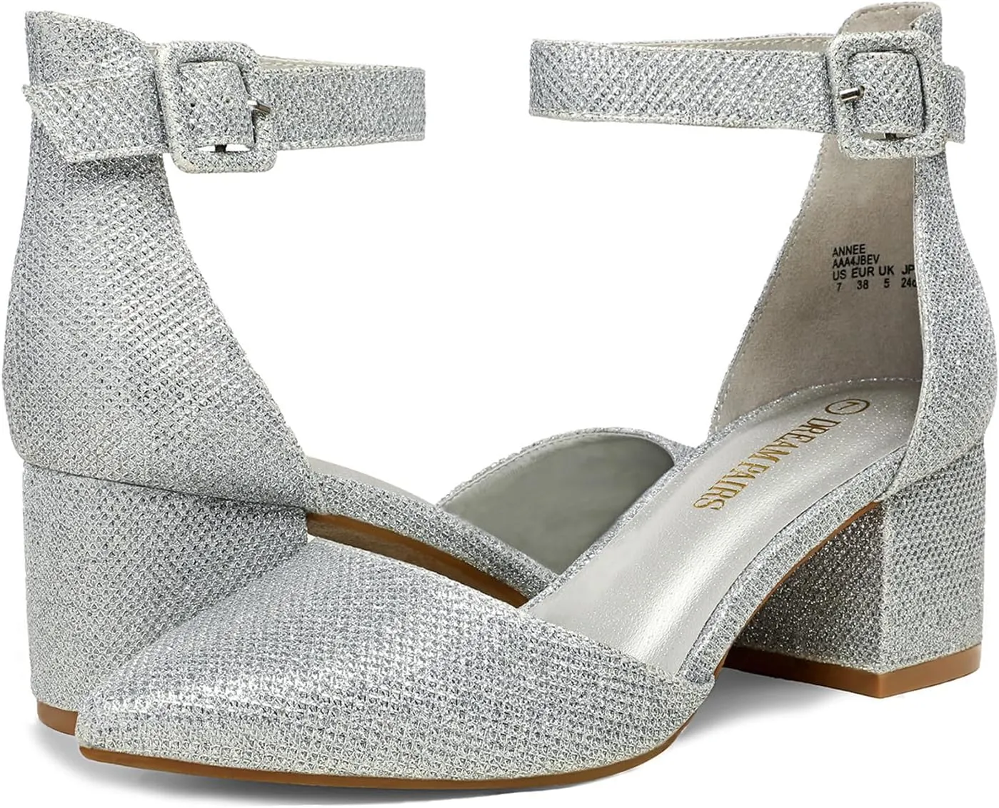 DREAM PAIRS Women's Low Heel Pump Shoes
