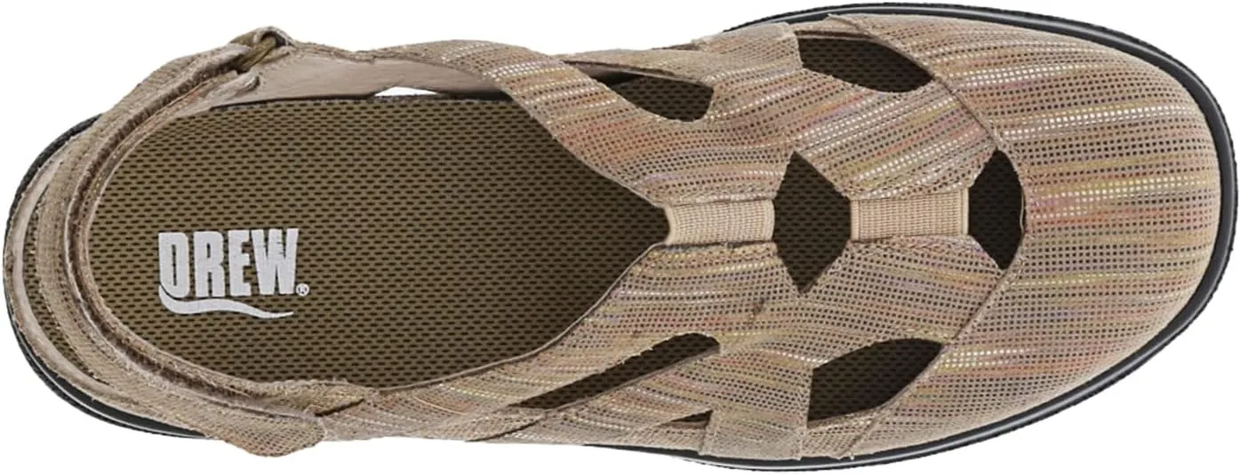 Drew Women's Smiles Casual Comfortable Sandal with Adjustable Heel Strap