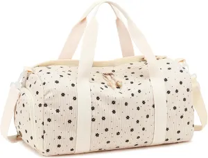 Duffle Bag for Gym Sports Women Girls Workout Travel Bag Weekender with Shoe Compartment and Wet Pocket