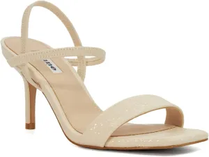 Dune London Women's METHODICAL Heeled Sandal, Ecru, 7