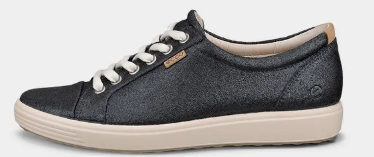 ECCO WOMEN'S SOFT 7 SNEAKER SILVER