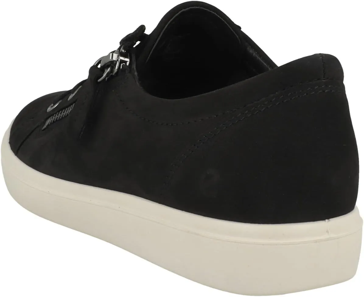ECCO Women's Soft Classic Lace Side Zip Sneaker