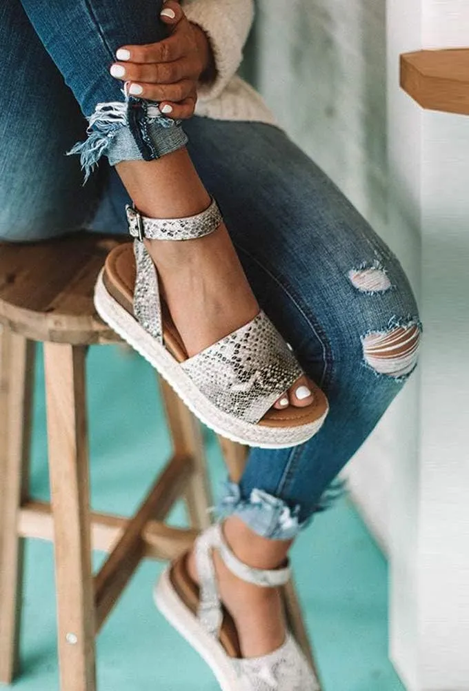 Ecolley Beach Sandals for Women Strap Wedge Summer 2019 Stylish Sandal Comfortable Size 40