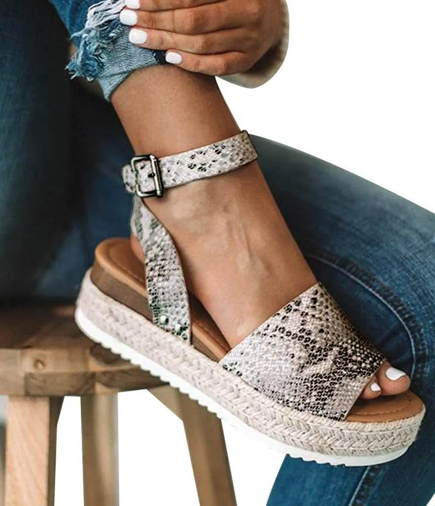 Ecolley Beach Sandals for Women Strap Wedge Summer 2019 Stylish Sandal Comfortable Size 40