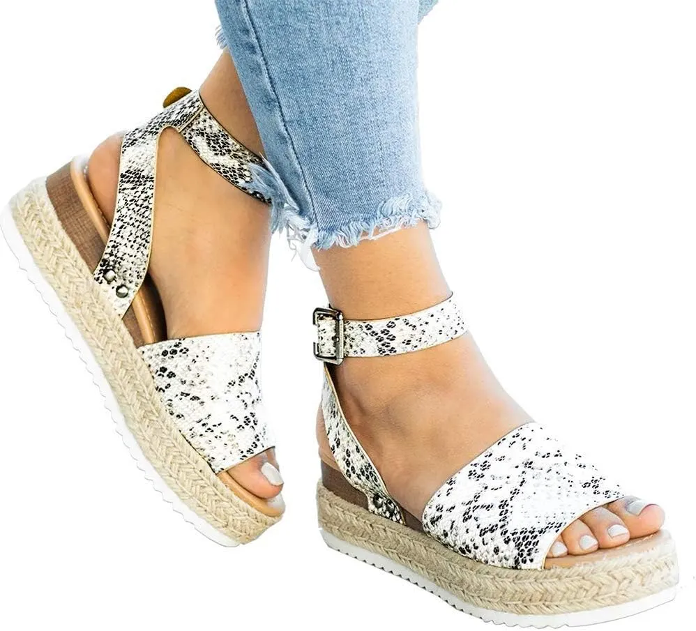 Ecolley Beach Sandals for Women Strap Wedge Summer 2019 Stylish Sandal Comfortable Size 40
