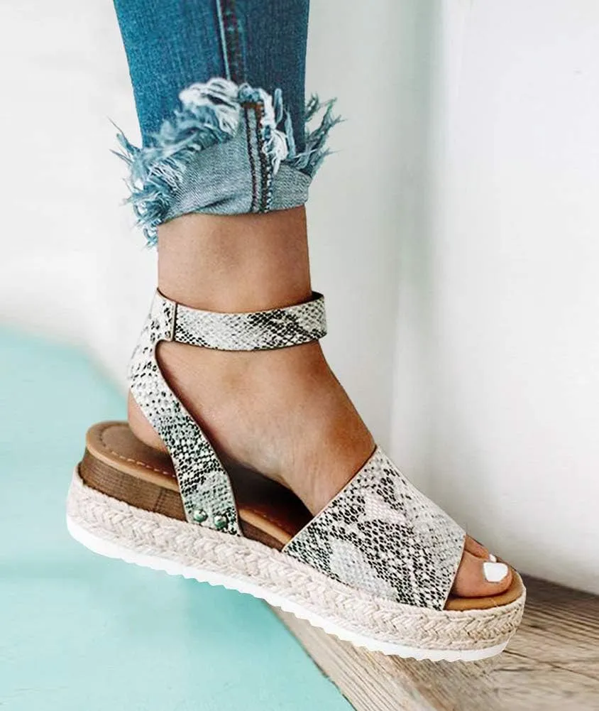 Ecolley Beach Sandals for Women Strap Wedge Summer 2019 Stylish Sandal Comfortable Size 40