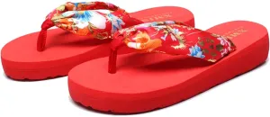 Eliogn Woman's Wedge Flip Flops Girls Summer Casual Thong Platform Sandals