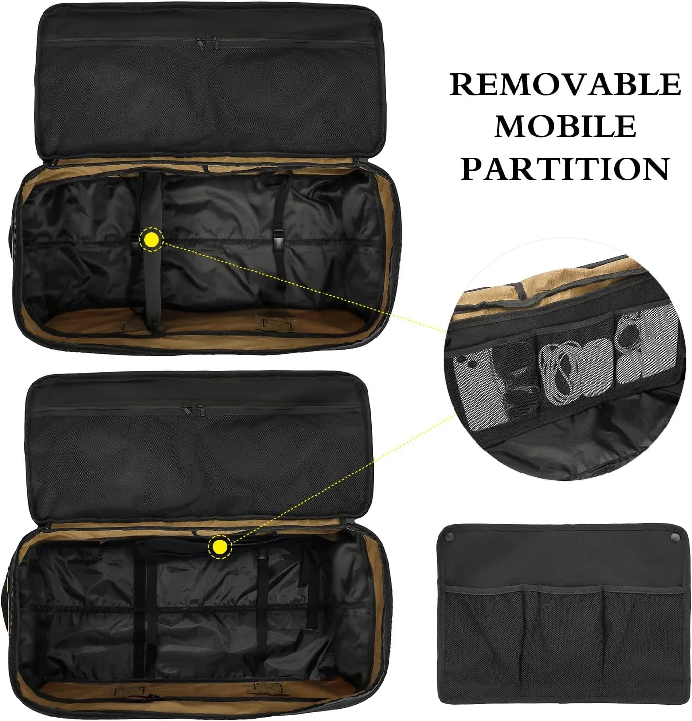 Extra Large Rolling Travel Duffle Bag with Wheels Shoes Compartment Wet Pocket 85-100L Big Expandable Duffel Bag for Men Women Heavy Duty Foldable Collapsible Luggage Camping, Brown