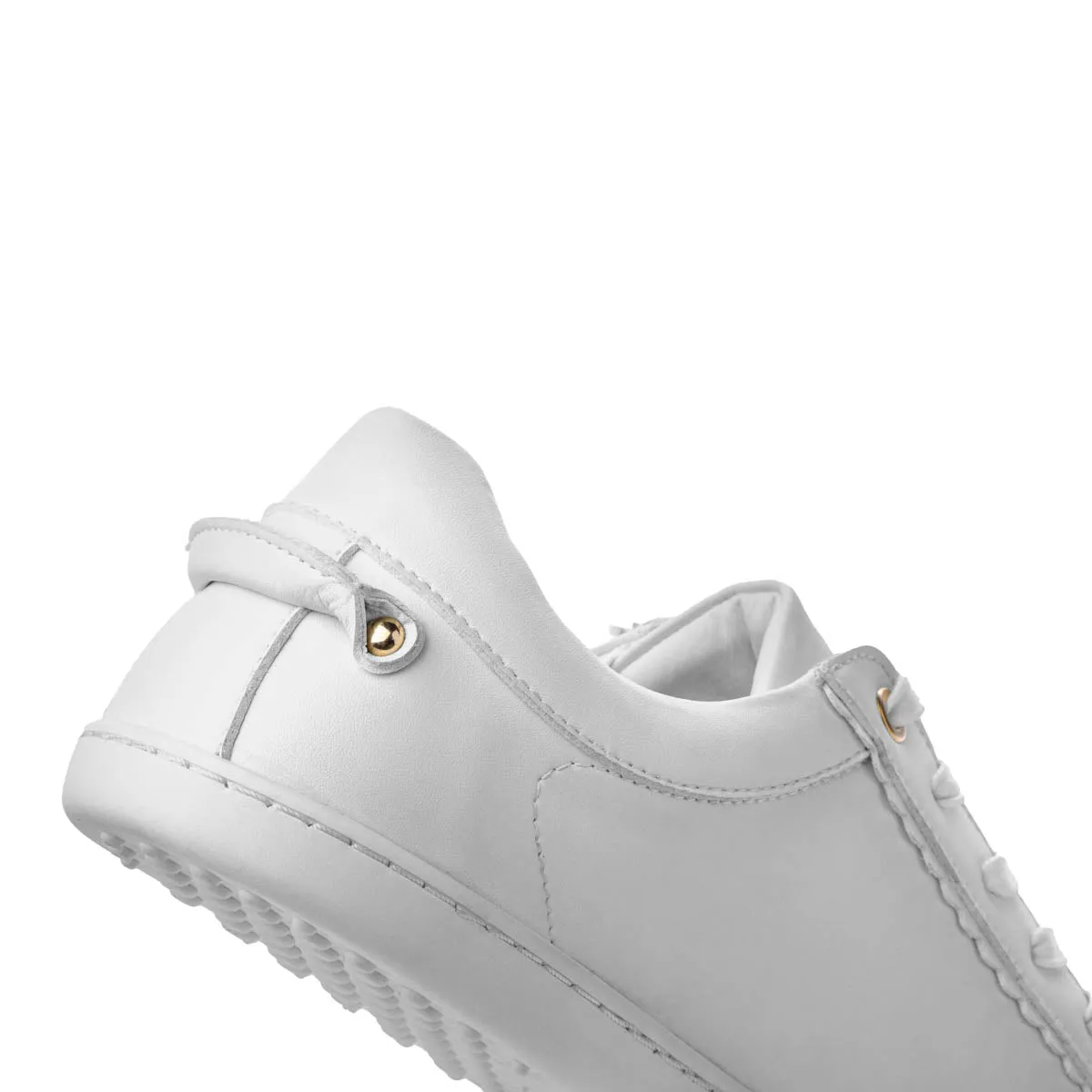 FEELIN Chic White Leather barefoot sneakers