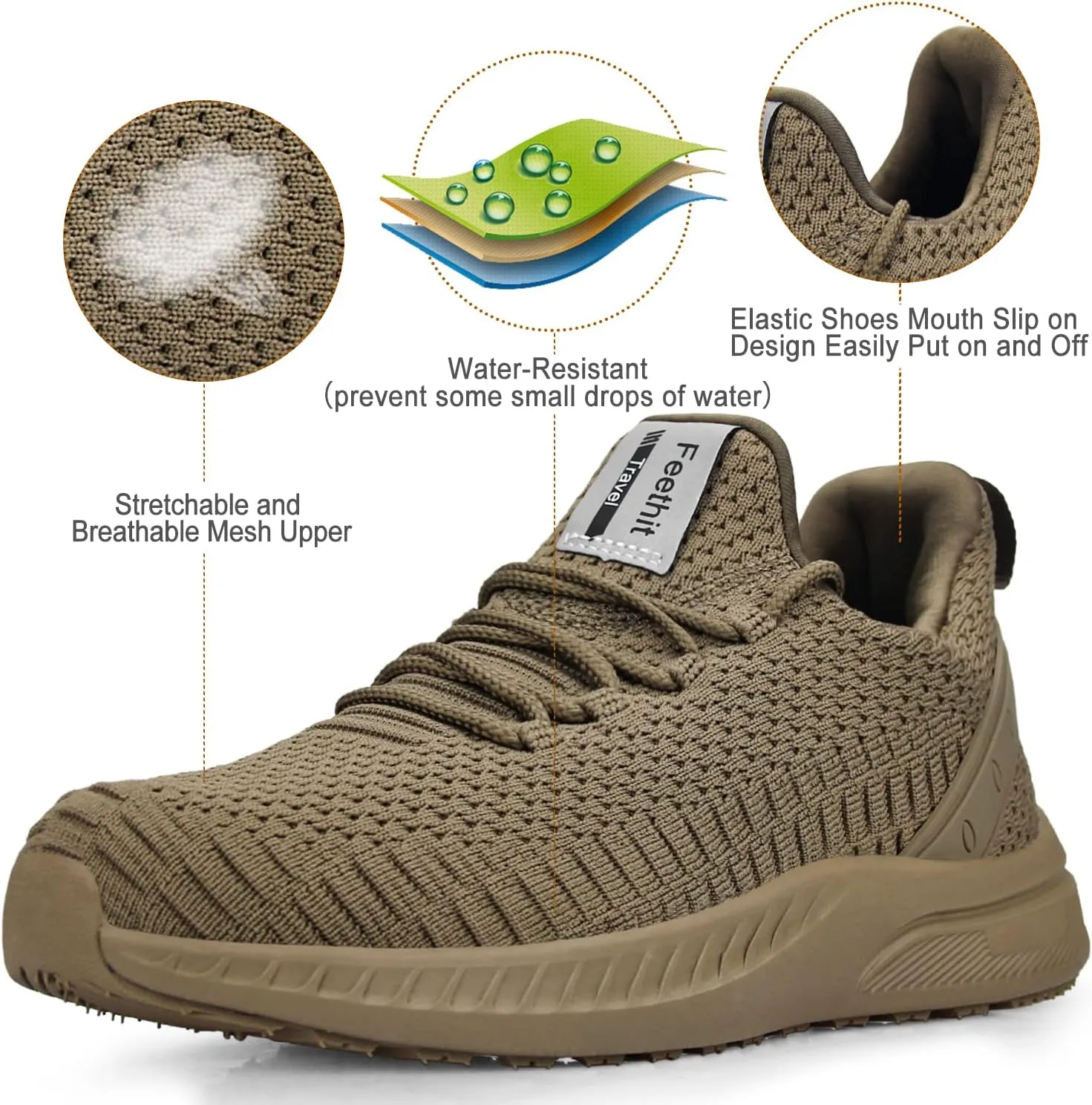 Feethit Women Tennis Running Shoes Walking Shoes Lightweight Casual Sneakers for Travel Gym Work Woman Waitress Nurse