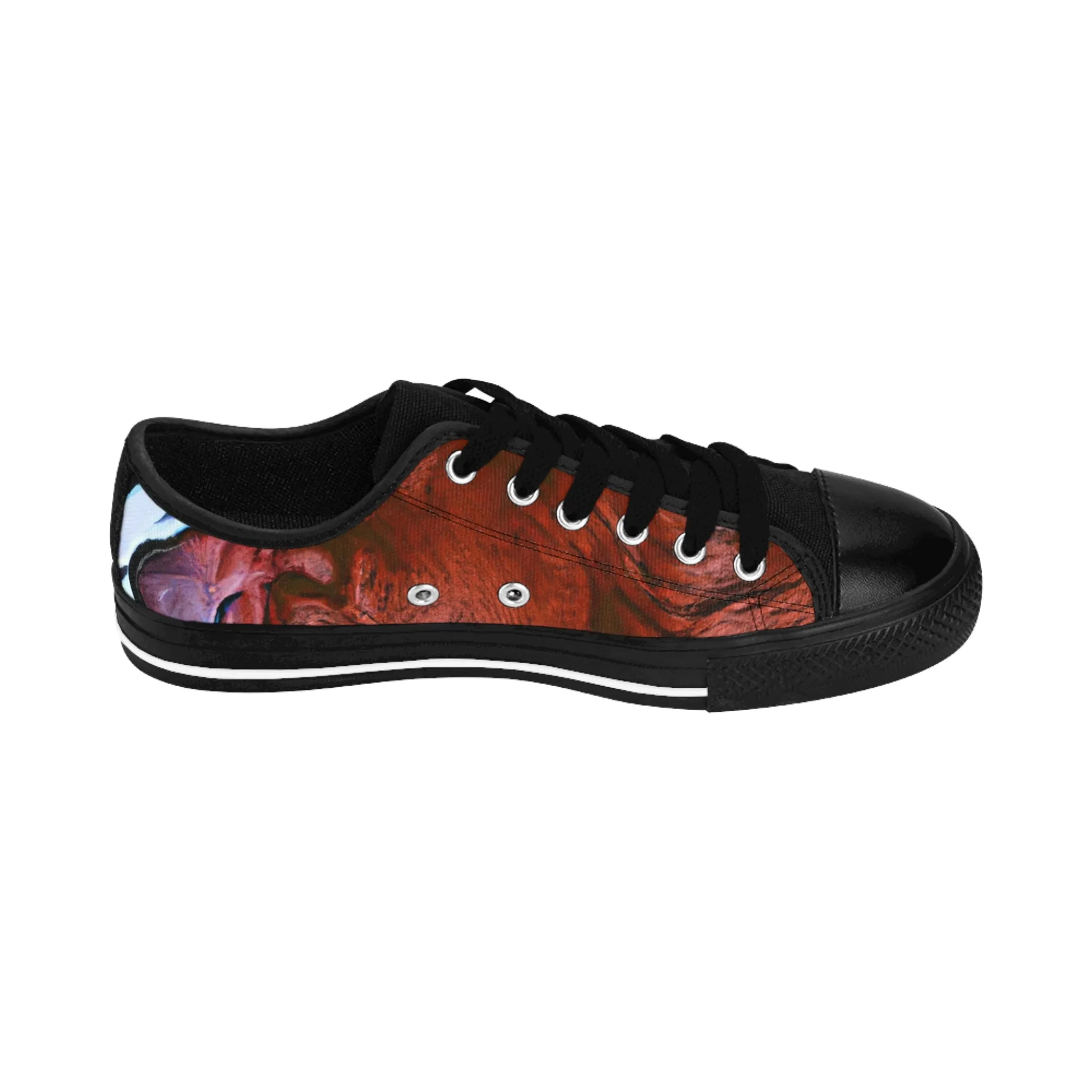 Fernando del Marquesa, the esteemed Spanish aristocrat and shoe designer of the 1500s. A master of fine leatherwork and embroidery, Fernando's shoes were sought after and admired by the most stylish and discerning of-low top