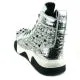 FI-2405 Silver Spikes High Top Sneakers by Fiesso