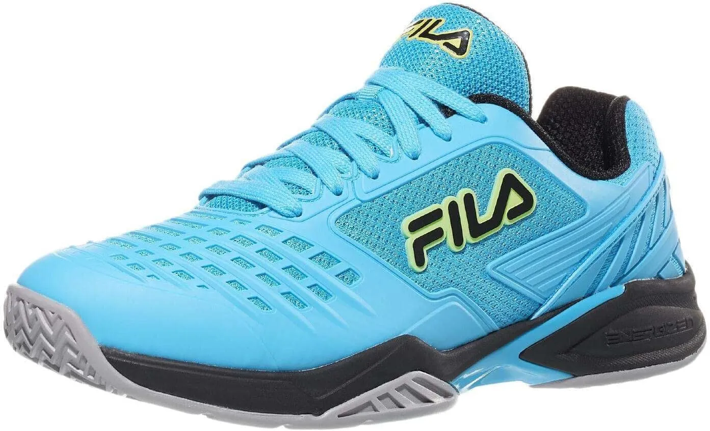 Fila Axilus 2 Energized Mens Tennis Shoe Hawaiian Ocean/Silver Sconce/Black (US Footwear Size System, Adult, Men, Numeric, Medium, 12)