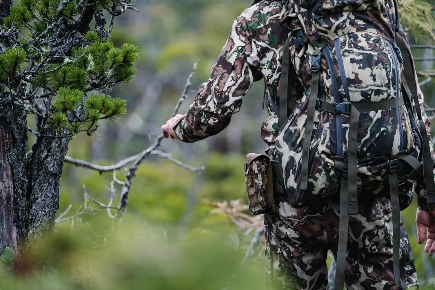 First Lite Men's Omen Stormshelter Pant - Waterproof Durable Camo Hunting Rain Pants