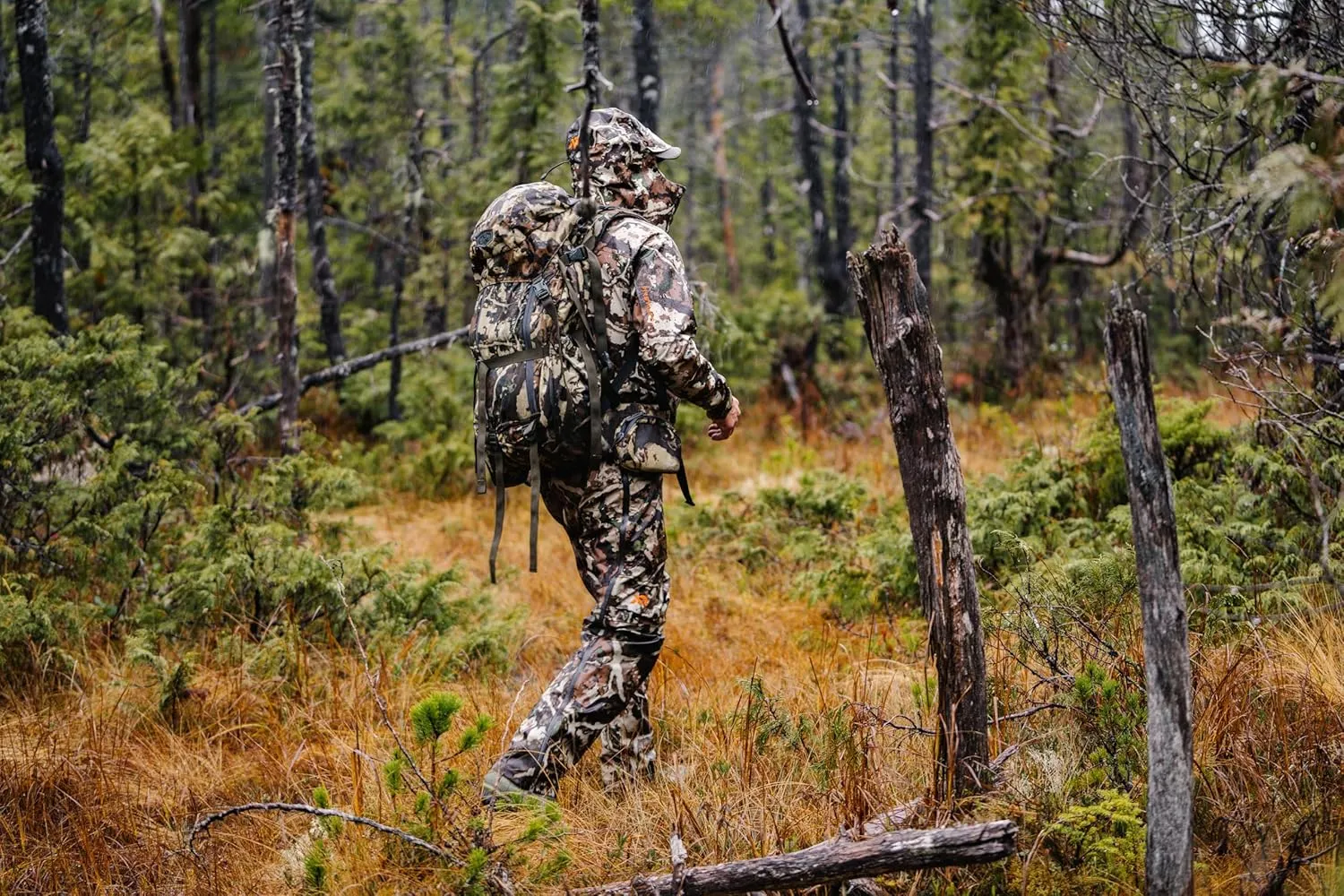 First Lite Men's Omen Stormshelter Pant - Waterproof Durable Camo Hunting Rain Pants