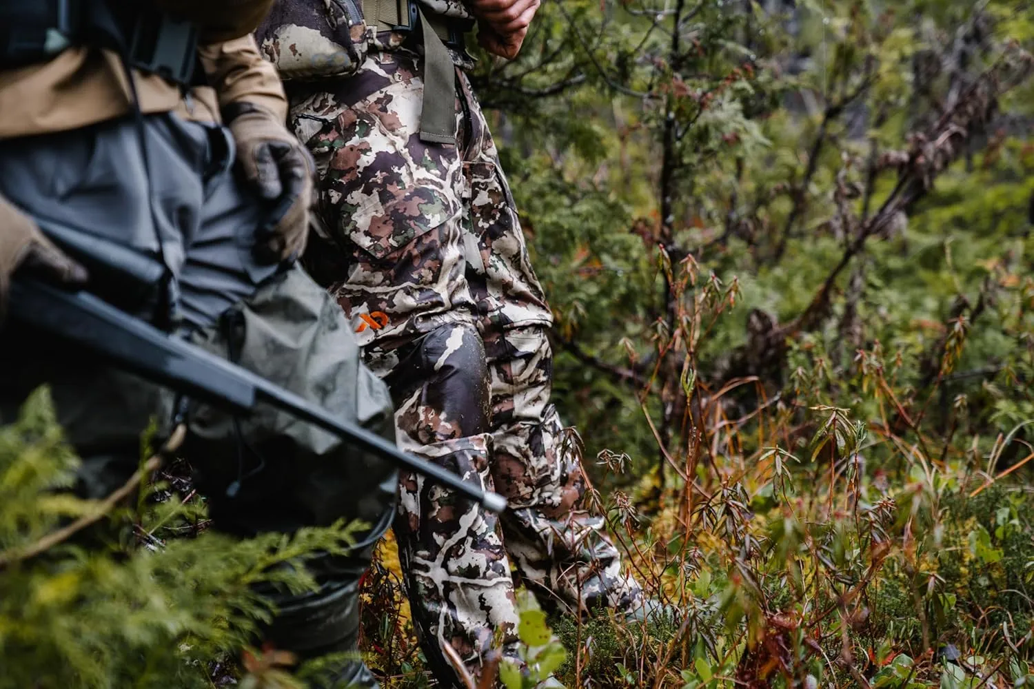 First Lite Men's Omen Stormshelter Pant - Waterproof Durable Camo Hunting Rain Pants
