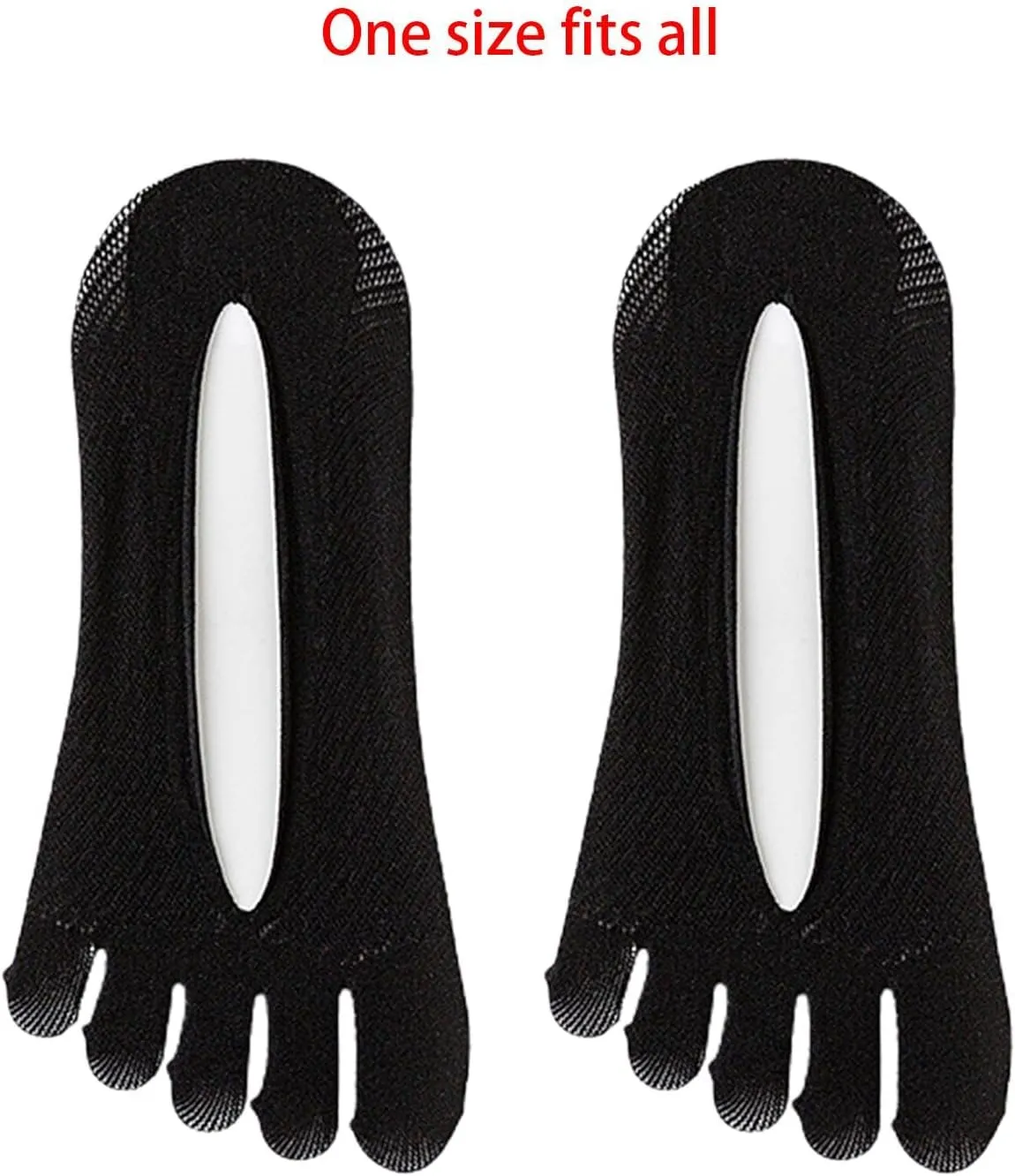 Five Toe Socks, Soft Breathable Low Cut Socks for Sports, Casual Outdoor, Ladies