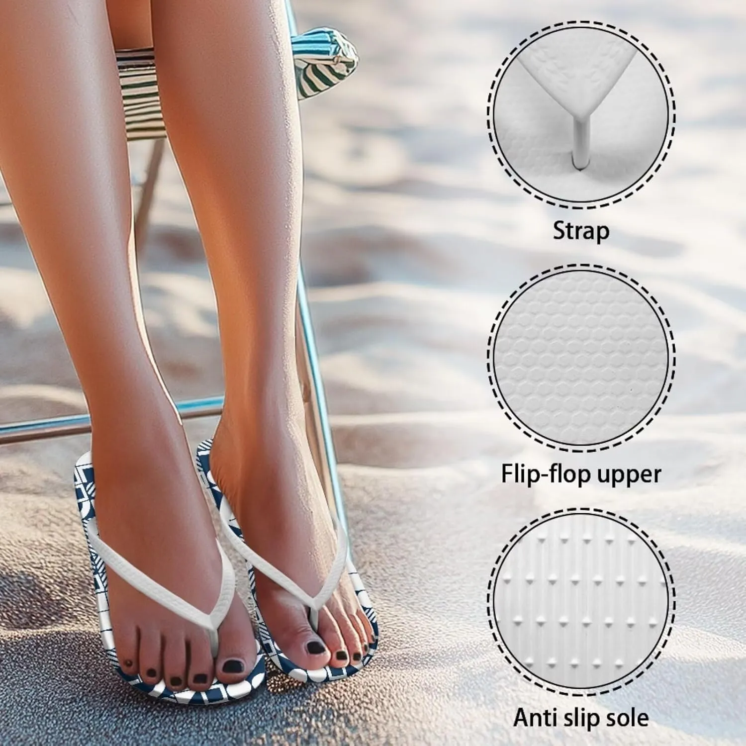Flip Flop Shower Shoes Casual Slim T-Strap Slides Sandals Ladies Comfort Lightweight Soft Yoga Mat Thong Sandal Slip On Summer Slippers