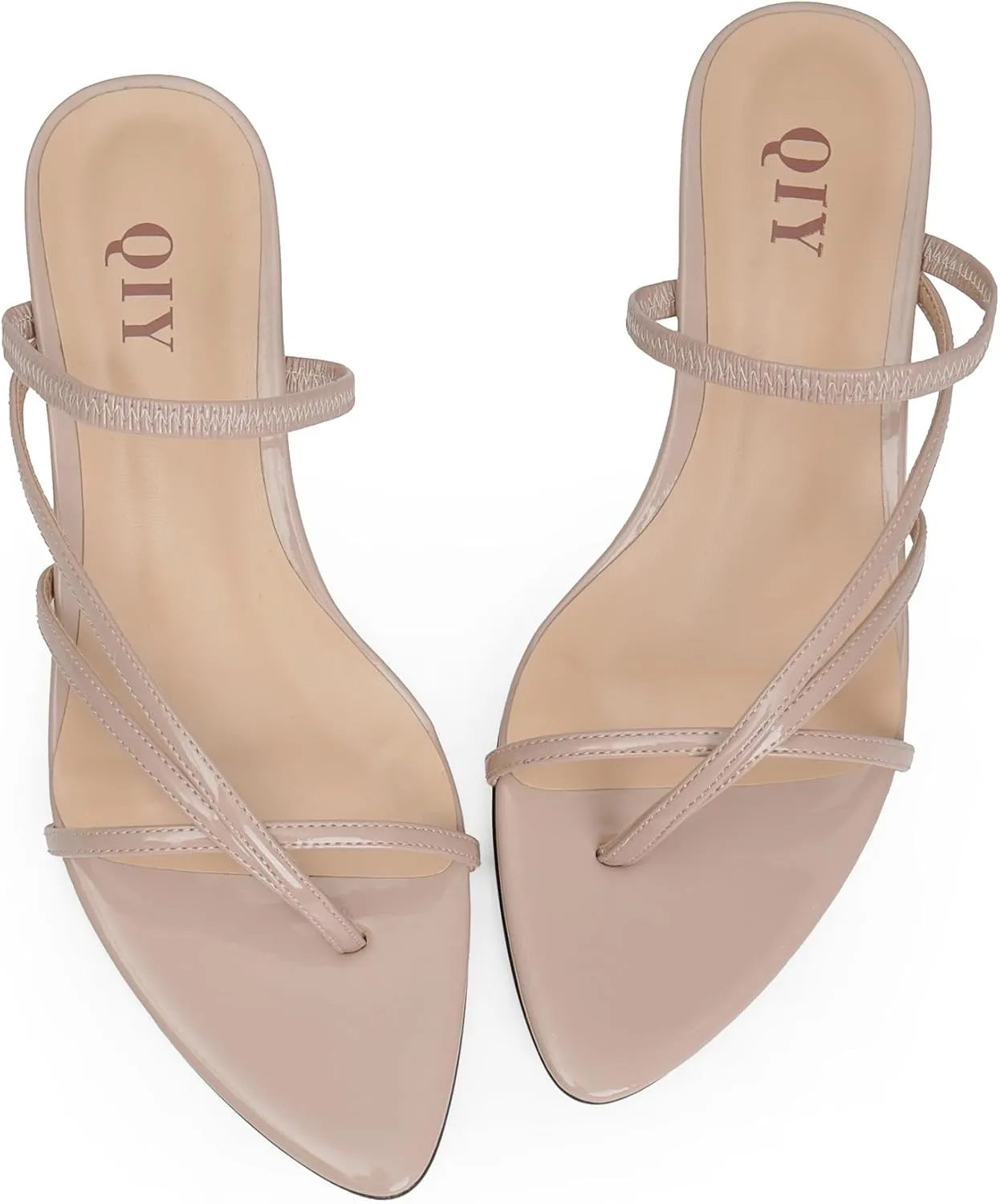 Flip Flops Thong Heels Women Heeled Sandals Low Chunky Heels Slip on Slide Sandals Kitten Heels for Women Party Dress Shoes