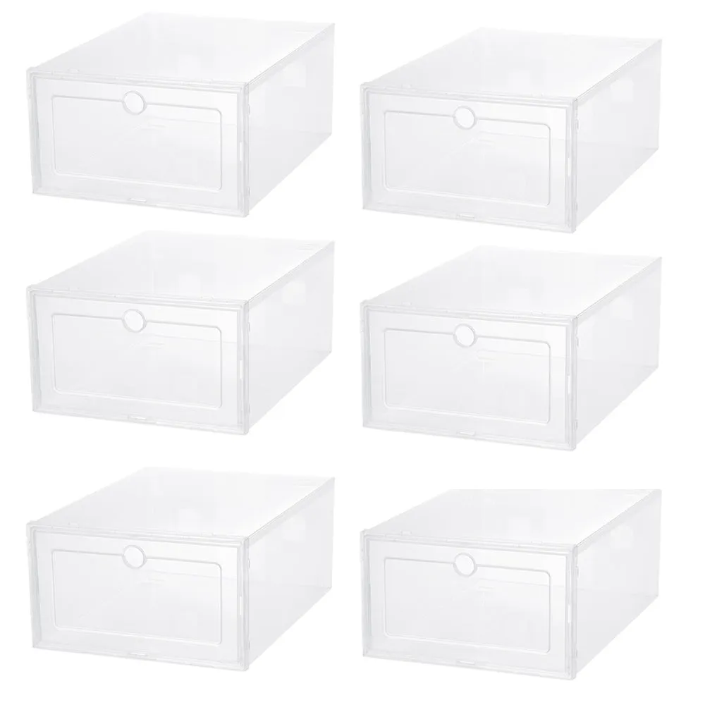 Fold Transparent Plastic Shoes Case