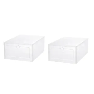 Fold Transparent Plastic Shoes Case